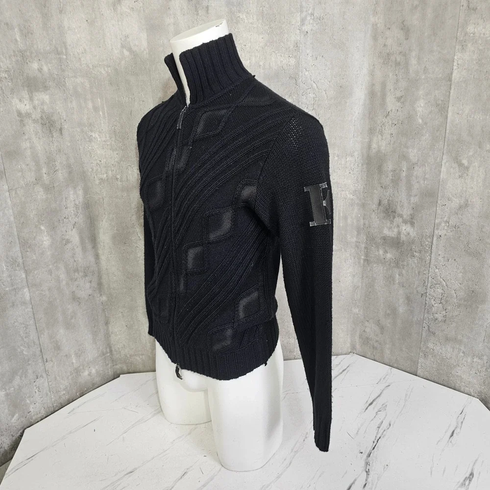 Vintage Gianfranco Ferré‎ Sport Merino Wool Full Zip Sweater Italy M